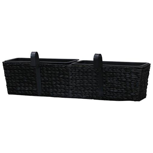 NNEVL Garden Planters 2 pcs Water Hyacinth Black