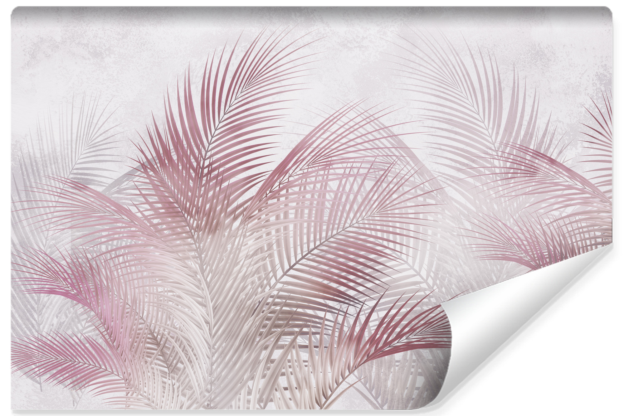 Fototapeta Do Sypialni Różowe liście palmowe 90x60cm