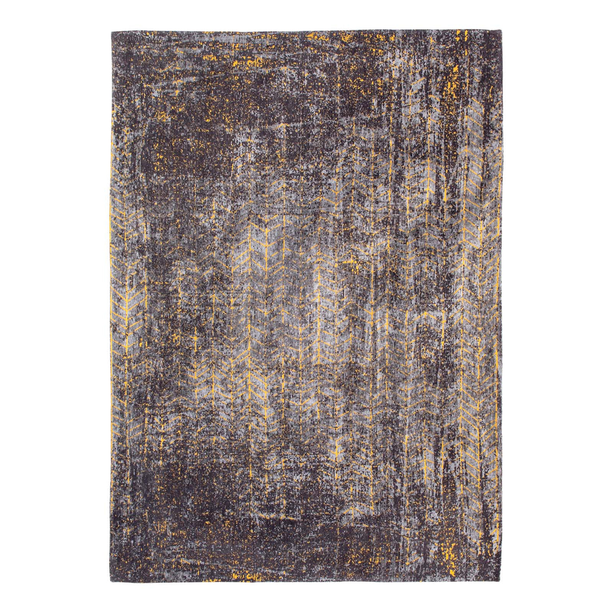 Louis De Poortere vloerkleed Broadway Glitter - zwart - 80x150cm