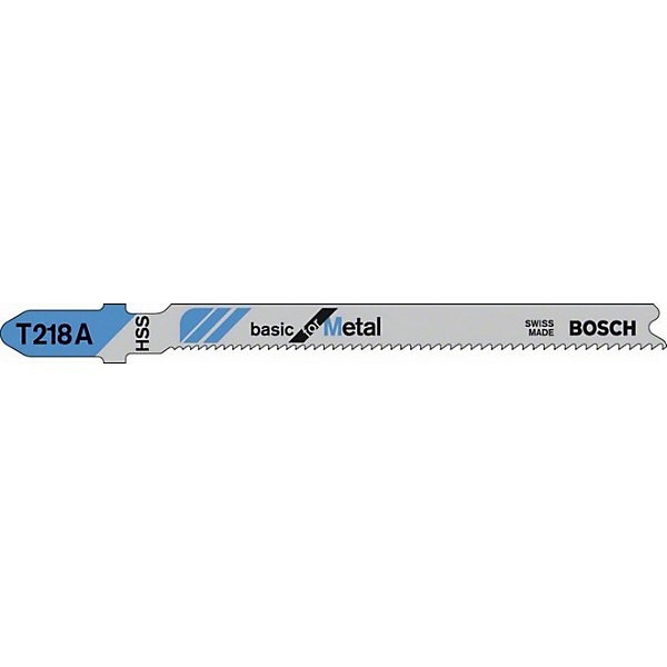 5 lames de scie sauteuse T218A Basic for Metal - BOSCH - 2608631032