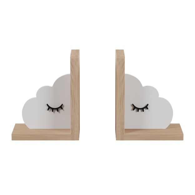 APARADOR DE LIVROS CONJUNTO COM 2 PEÇAS HANG IT NUVEM