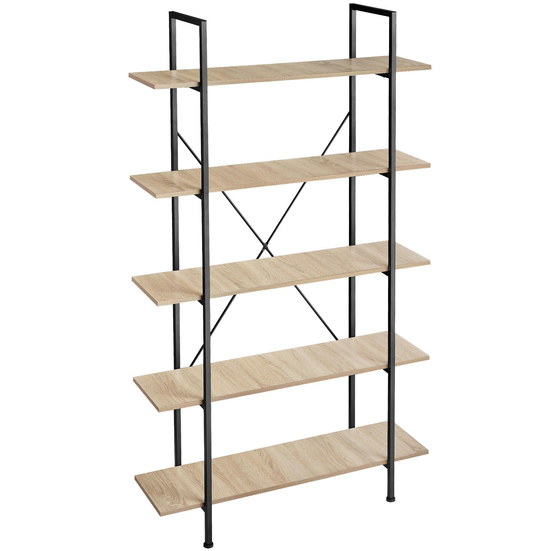 - Étagère Style industriel Bois clair industriel, Chêne Sonoma