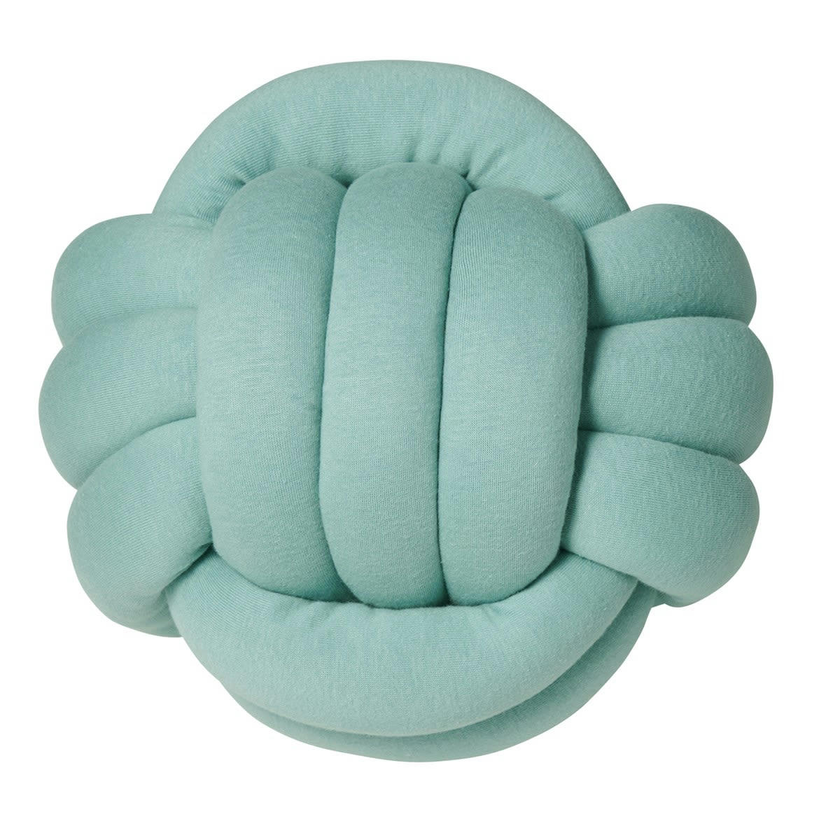 - Coussin à nouer jersey coton vert 30x30 cm