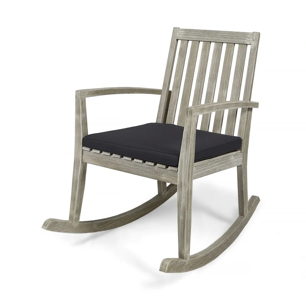 Montrose Traditional Outdoor Acacia Wood Rocking Chair by Christopher Knight Home