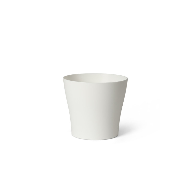 Cache-pot Feeling blanc Ø 11 x 10 cm