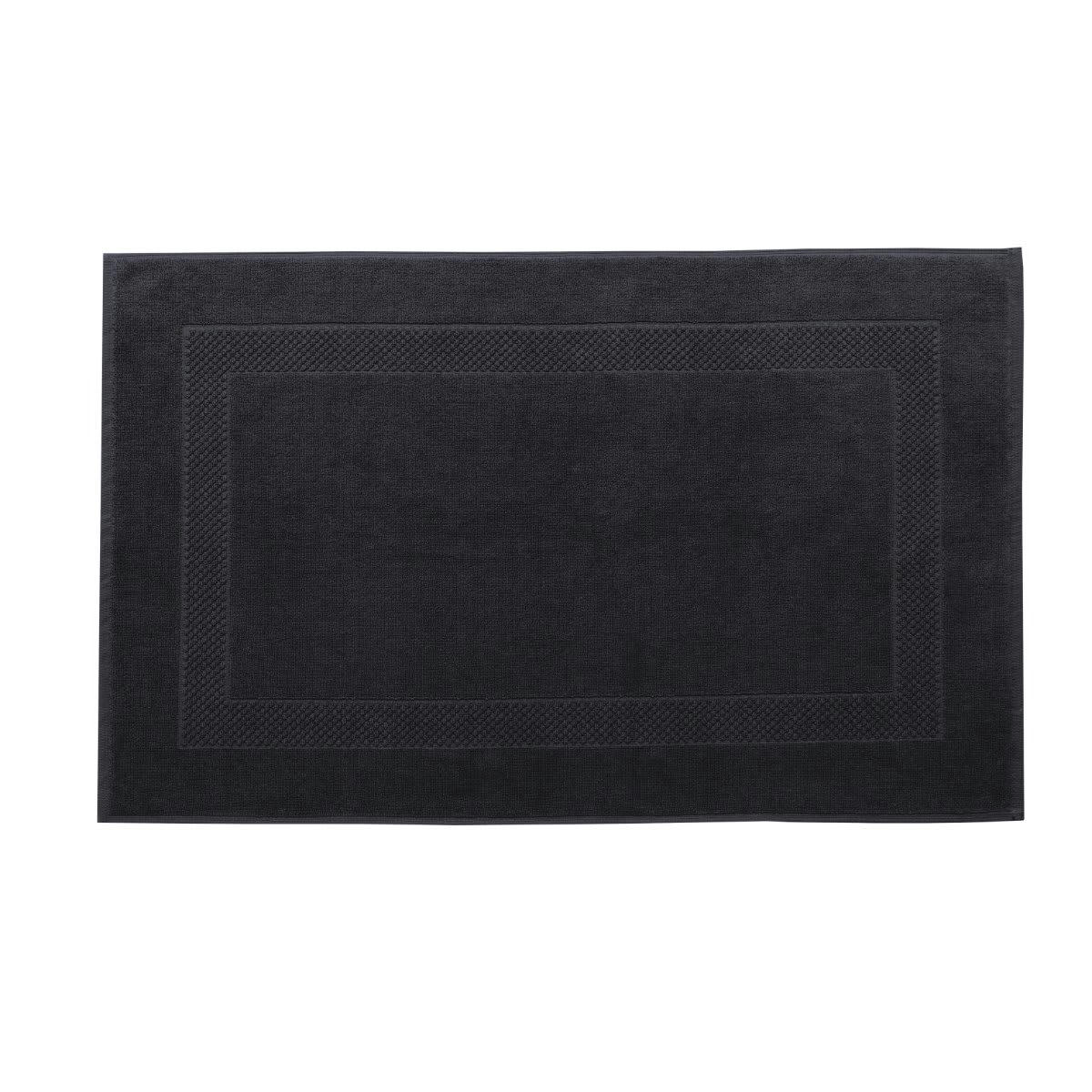 PÉTALE - Tapis de bain coton réglisse 60x80 cm