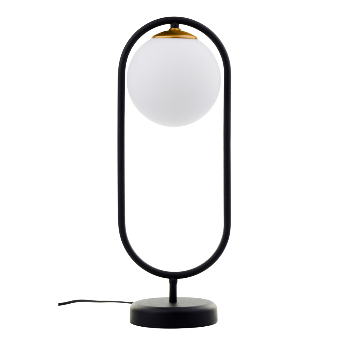 Lampa stołowa IGON czarno-biały-złoty 1xE14x15W IP20 Jupiter