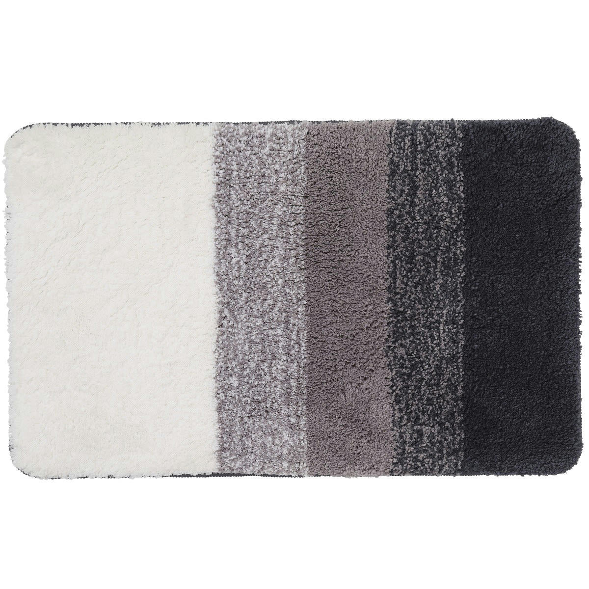 ENERGY - Tapis de bain en polyester fantaisie marron 50x80cm
