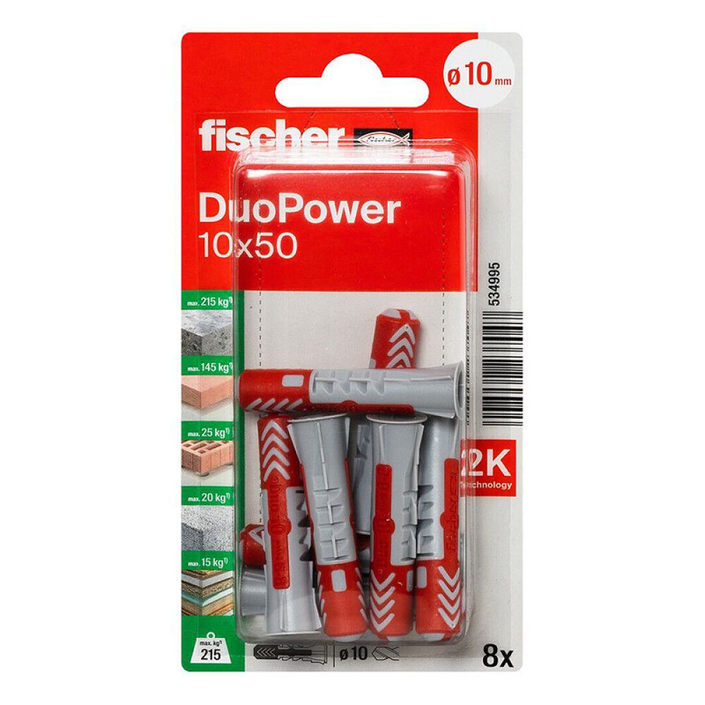 UNIVERSALPLUGG FISCHER DUOPOWER 10X50 8STK