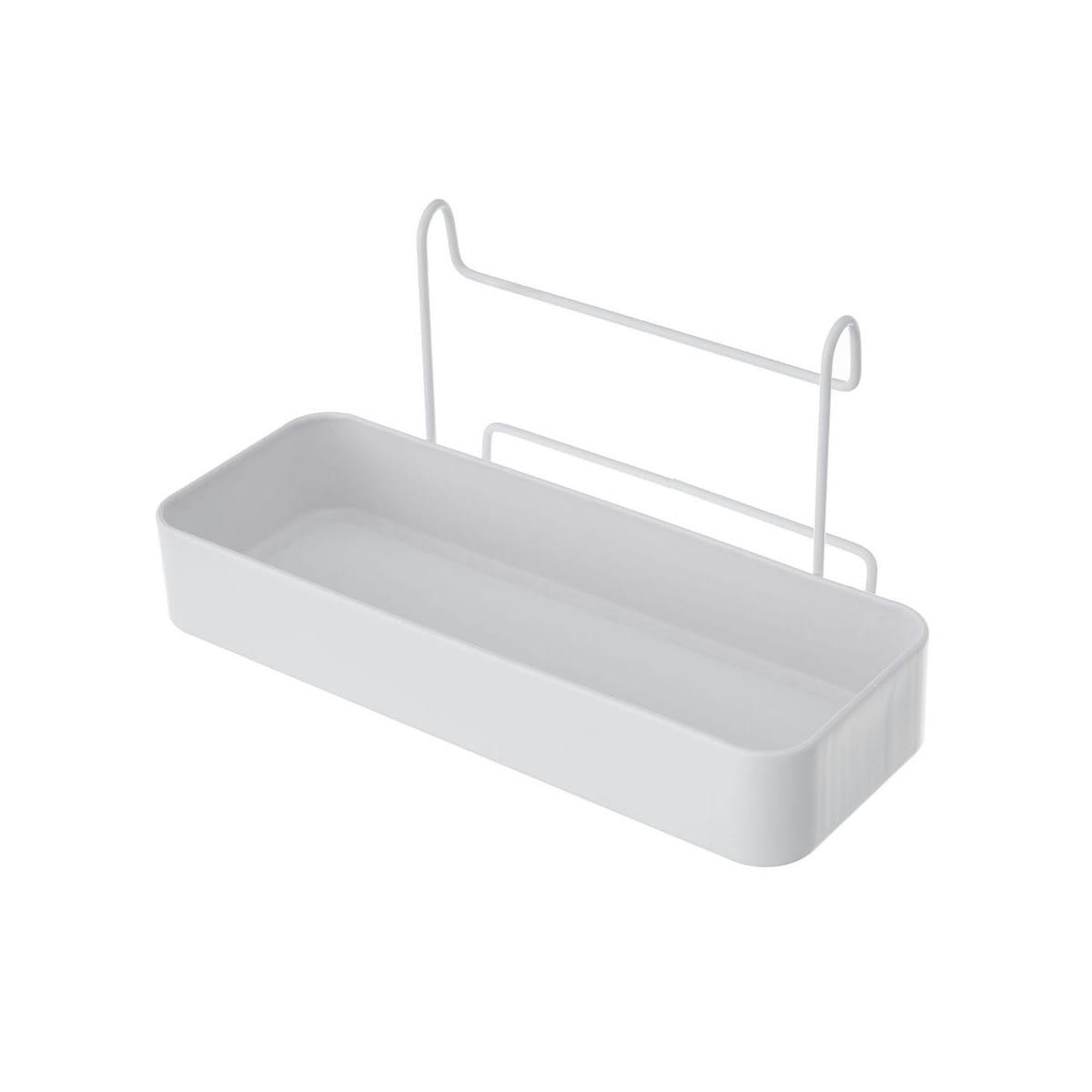 MÉTAL - Organisateur de cuisine mural en métal blanc L60cm