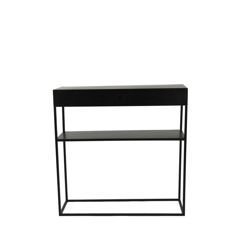 SO CUTE - Console avec tiroir en fer noir