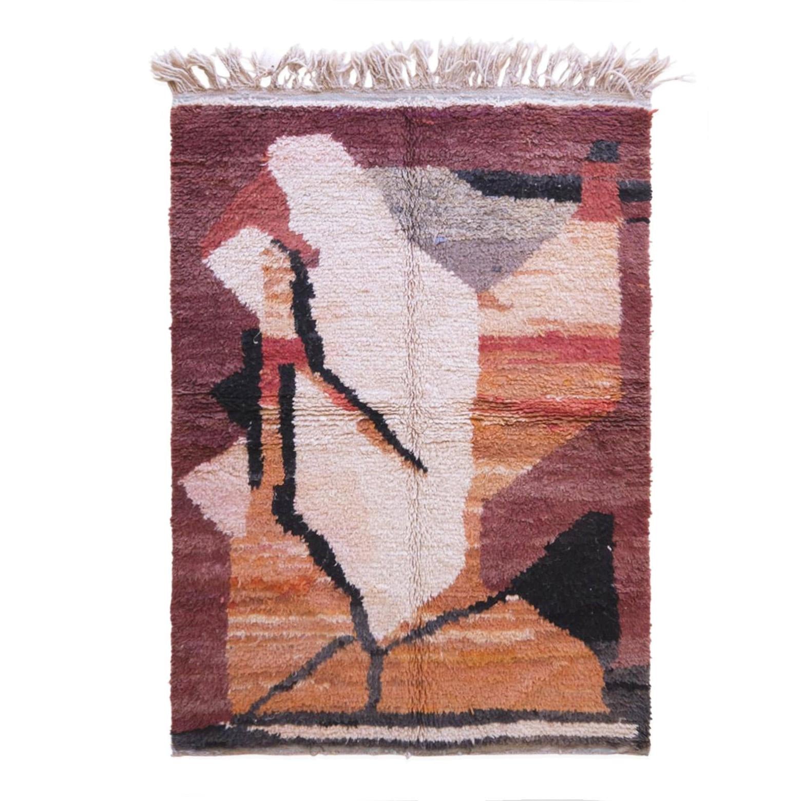 AFK Living vloerkleed Berber - handgemaakt - Wol - 133 x 192 cm
