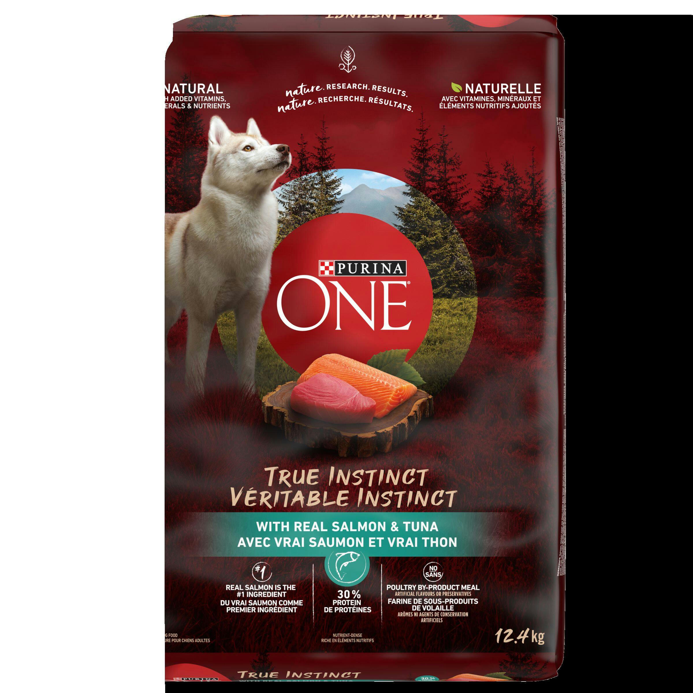 Purina ONE® SmartBlend™ True Instinct Salmon & Tuna Adult Dry Dog Food, 12.4-kg