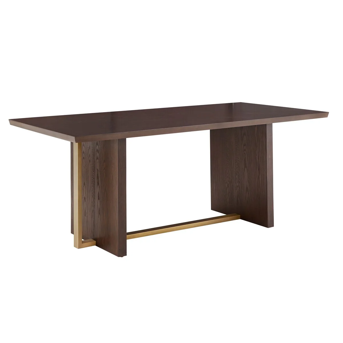 Andrea Espresso 78-inch Rectangular Dining Table by iNSPIRE Q Modern - 78 Rectangular Dining Table
