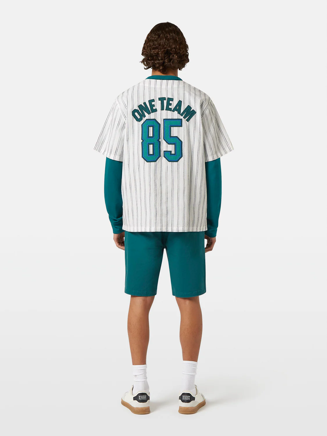 Relaxed-Fit Baseball Short Sleeve Shirt