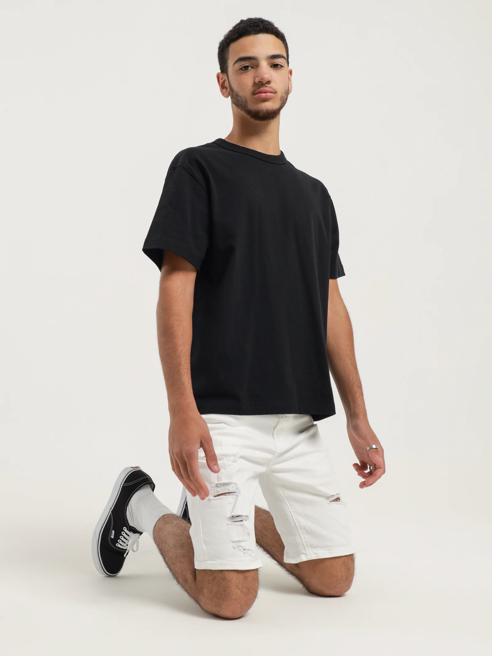 A Dropped Skinny Shorts
