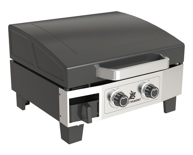 Beefmaster Griddle 2 Burner Flat Top BBQ on Cart