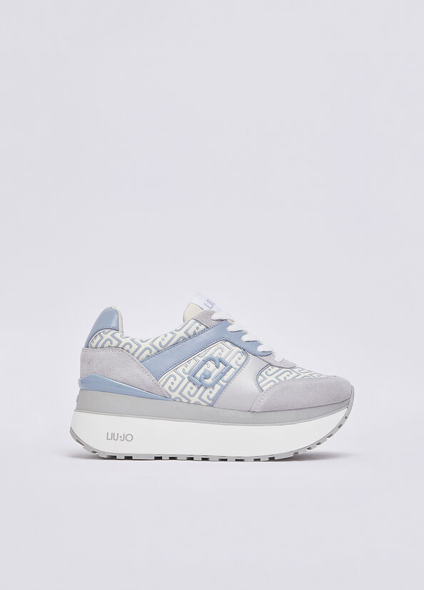 Sneakers super platform in monogram