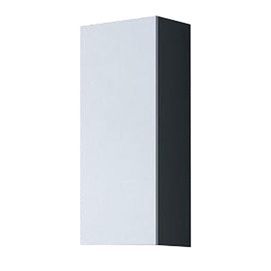 Witryna wisząca 90 VEGA GREY B VG5 szary / biały połysk