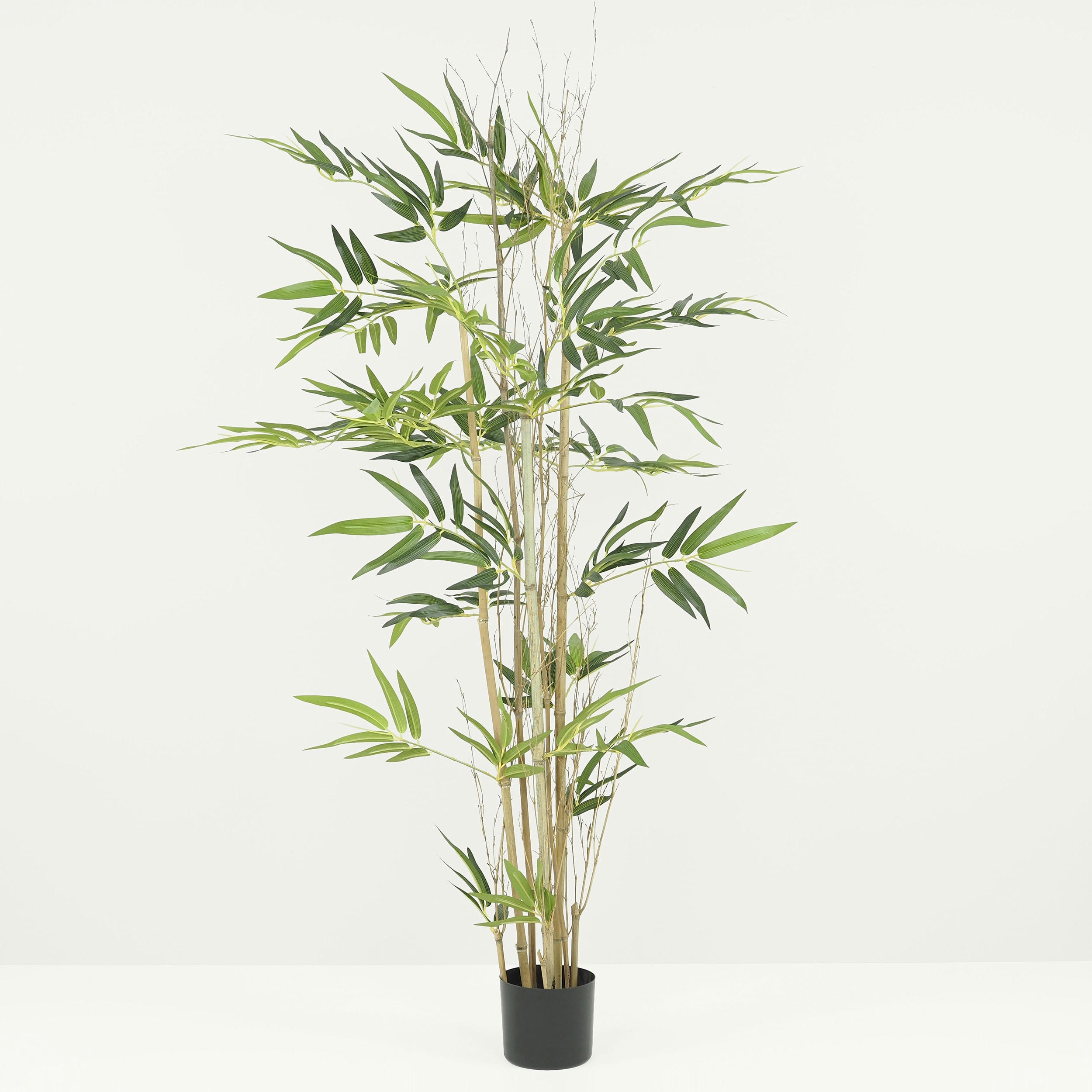 - Bambou artificiel 3 troncs naturels 150cm lot de 2