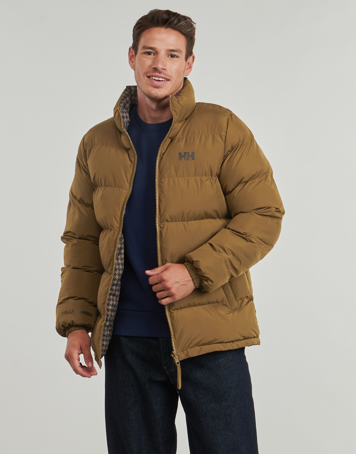 Helly Hansen - YU 23 REVERSIBLE PUFFER - Cognac