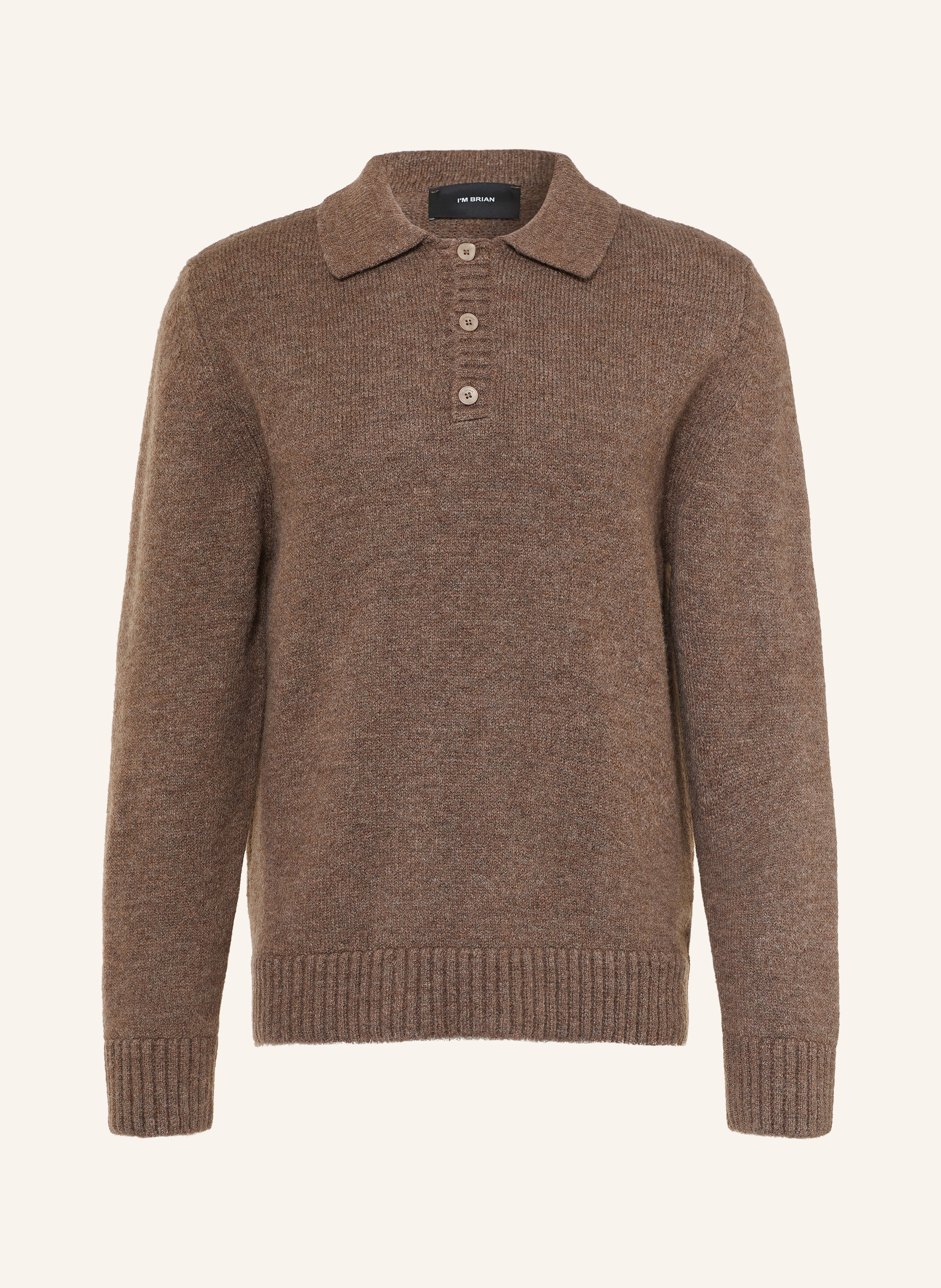I'M BRIAN Strick-Poloshirt