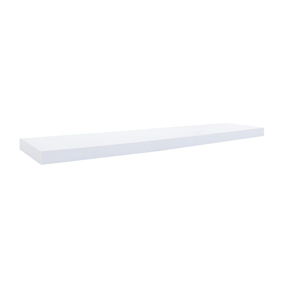 ROMA - Lot de 2 étagères murales 100x25 cm en mdf blanc