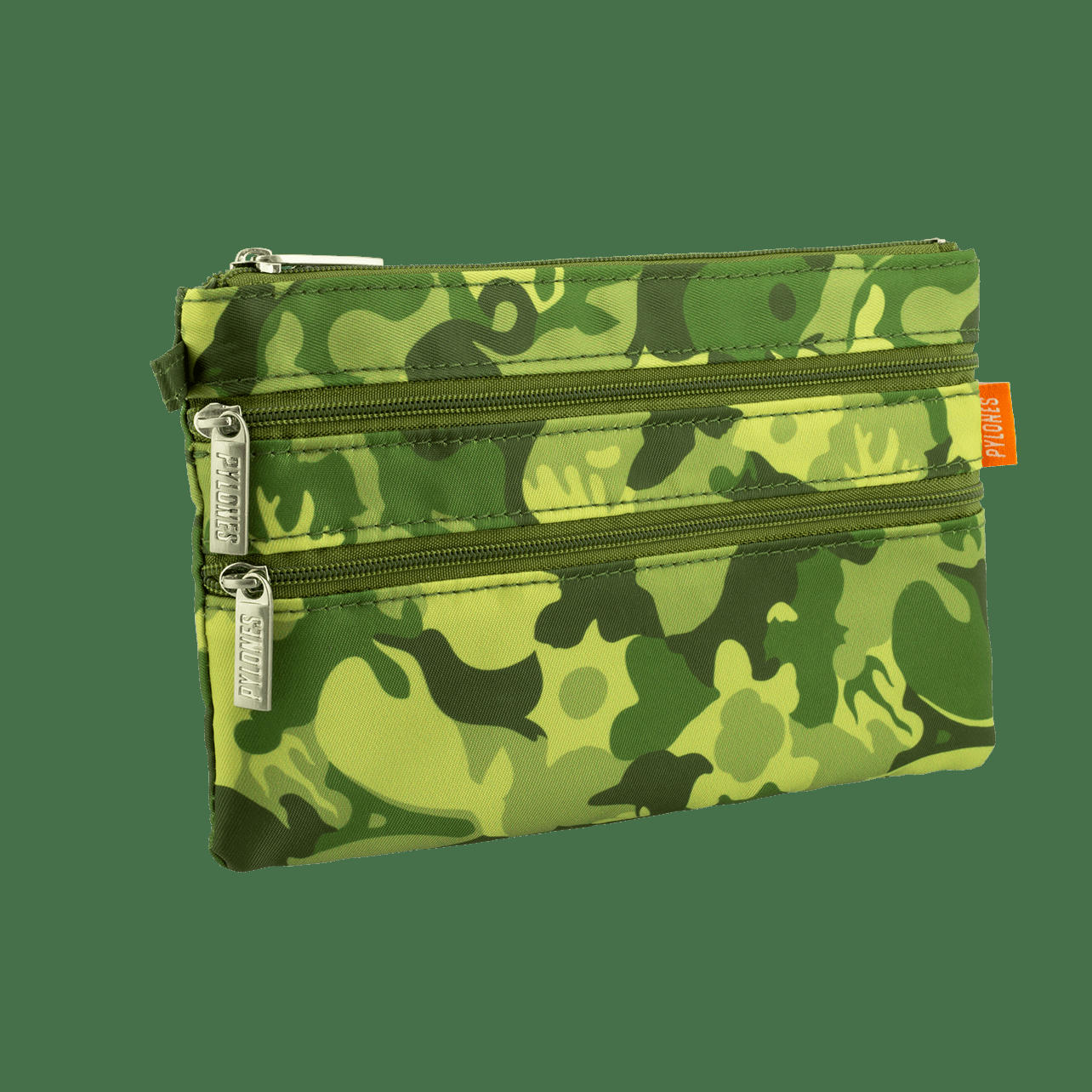 ZIP IT CAMOUFLAGE - Pochette 3 zips 20x13x1cm