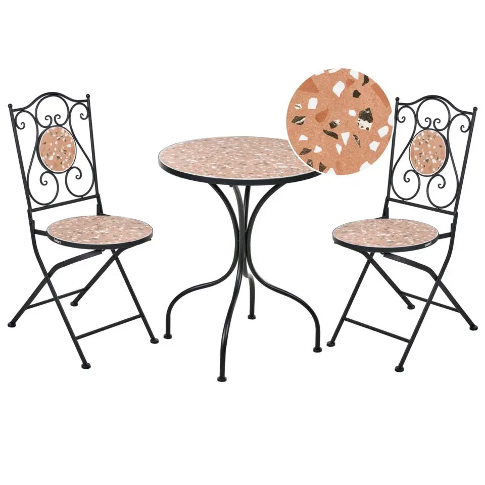 ADRANO - Bistroset - Zwart - IJzer