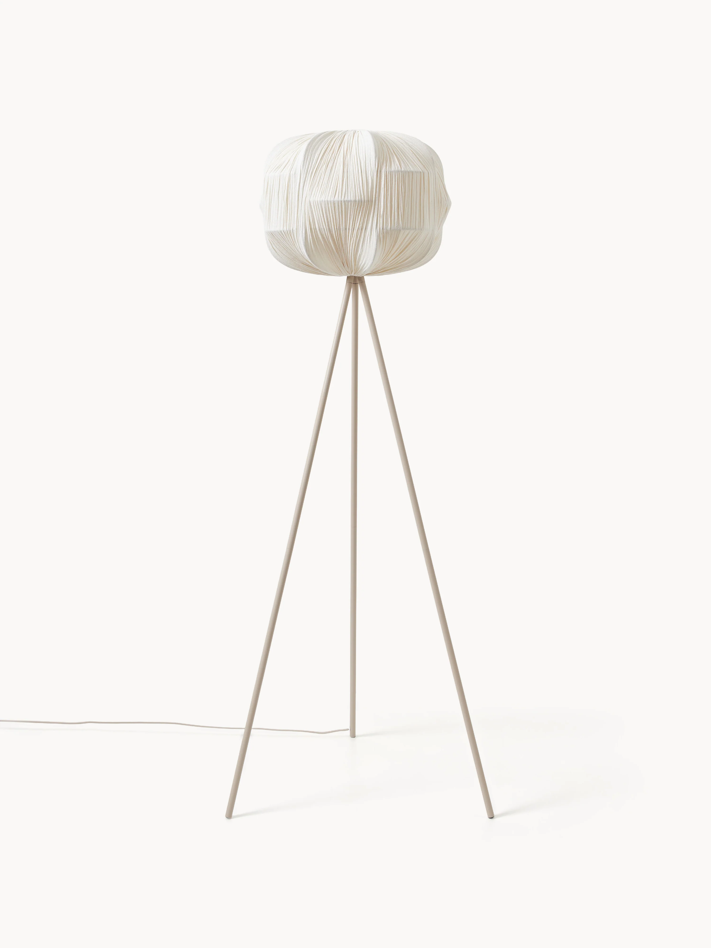 Leinen-Stehlampe Aroa