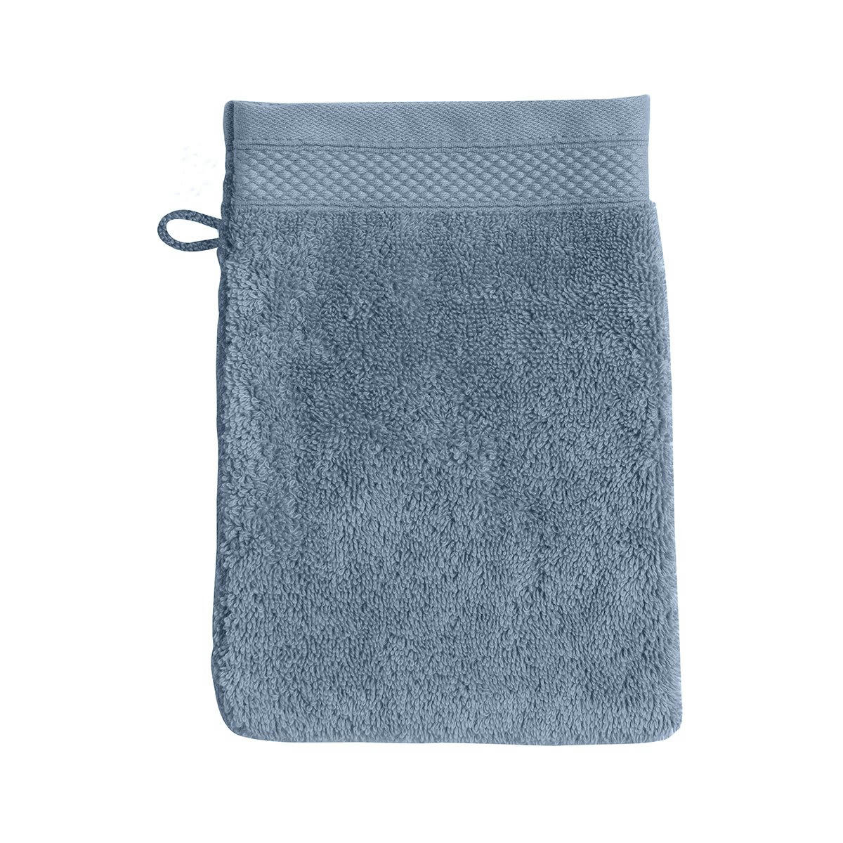 PÉTALE - Gant de toilette coton gentiane 16x22 cm