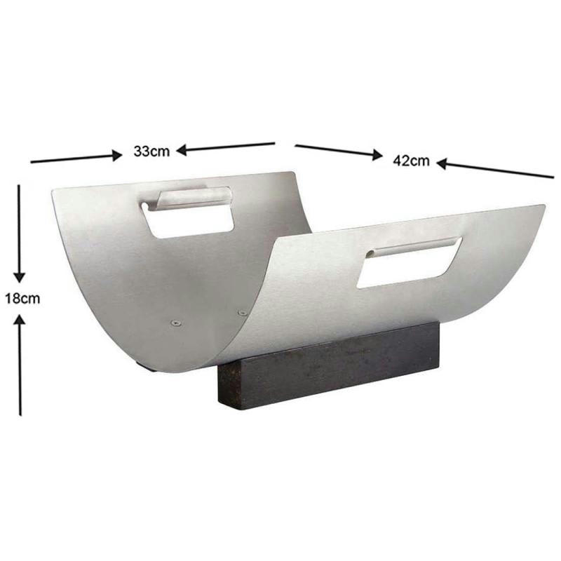 - Porte bûches design lune