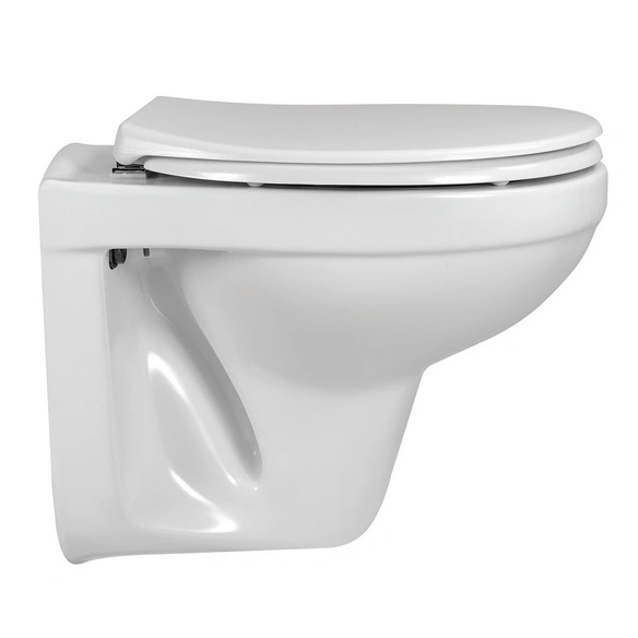 Wand WC, spülrandlos, Keramik, weiß