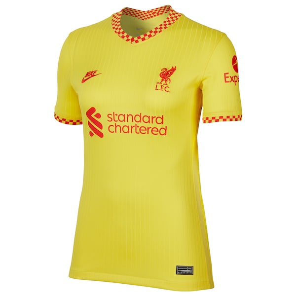 Liverpool Nike Women's 2021/22 Third Breathe Stadium Jersey - Yellow