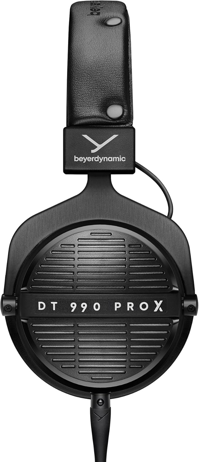 beyerdynamic DT 990 Pro X 48 ohm Wired Over-Ear  Open Back Professional Recording Studio Monitor Headphones for Mixing  Editing  Critical Listening  DJ Stereo Headsets  Made in Germany  Black w/Gray