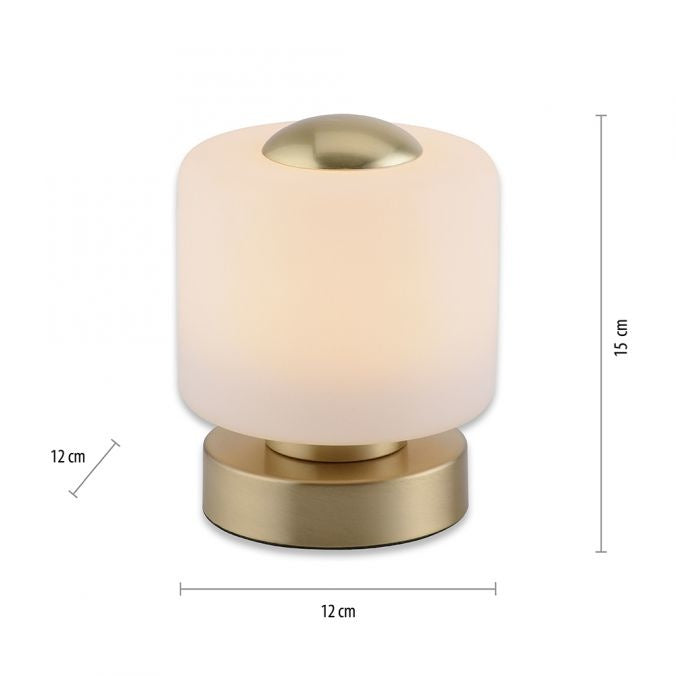 Paul Neuhaus Tafellamp Bota Matt Messing 5Watt incl. 3-Step Dimmer