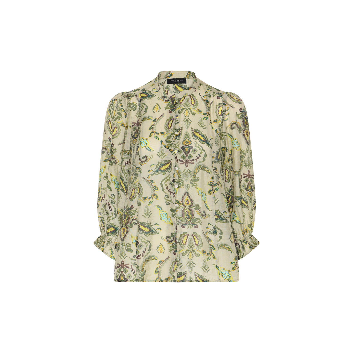DuscleBBVivana shirt, multi green print