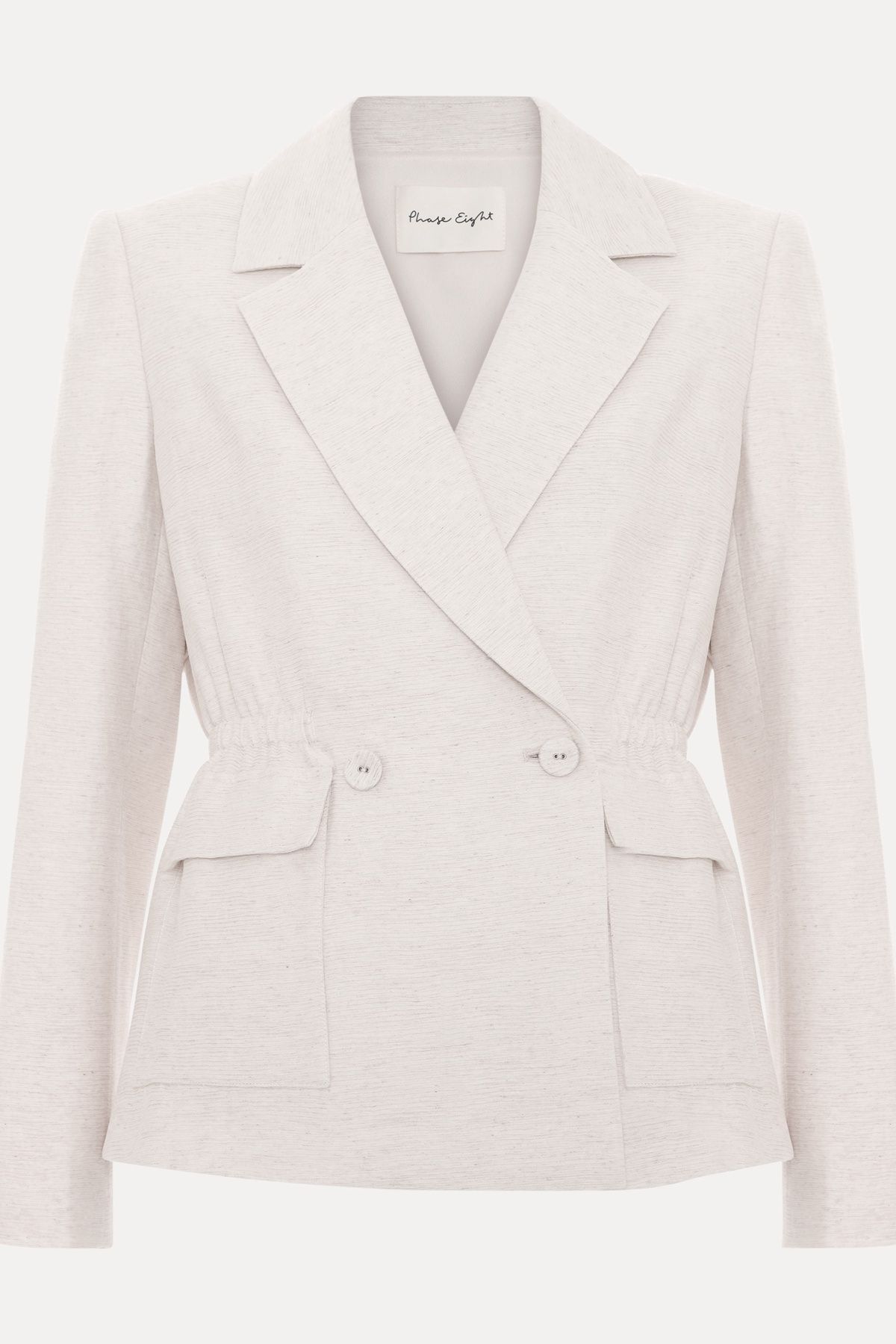 Phase Eight Harlow Linen-Blend Cinched Waist Blazer