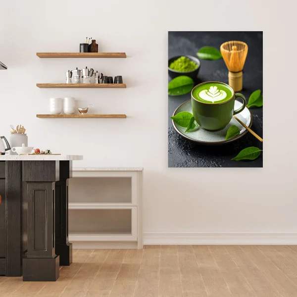Obraz do kuchni jadalni, Matcha herbata 20x30