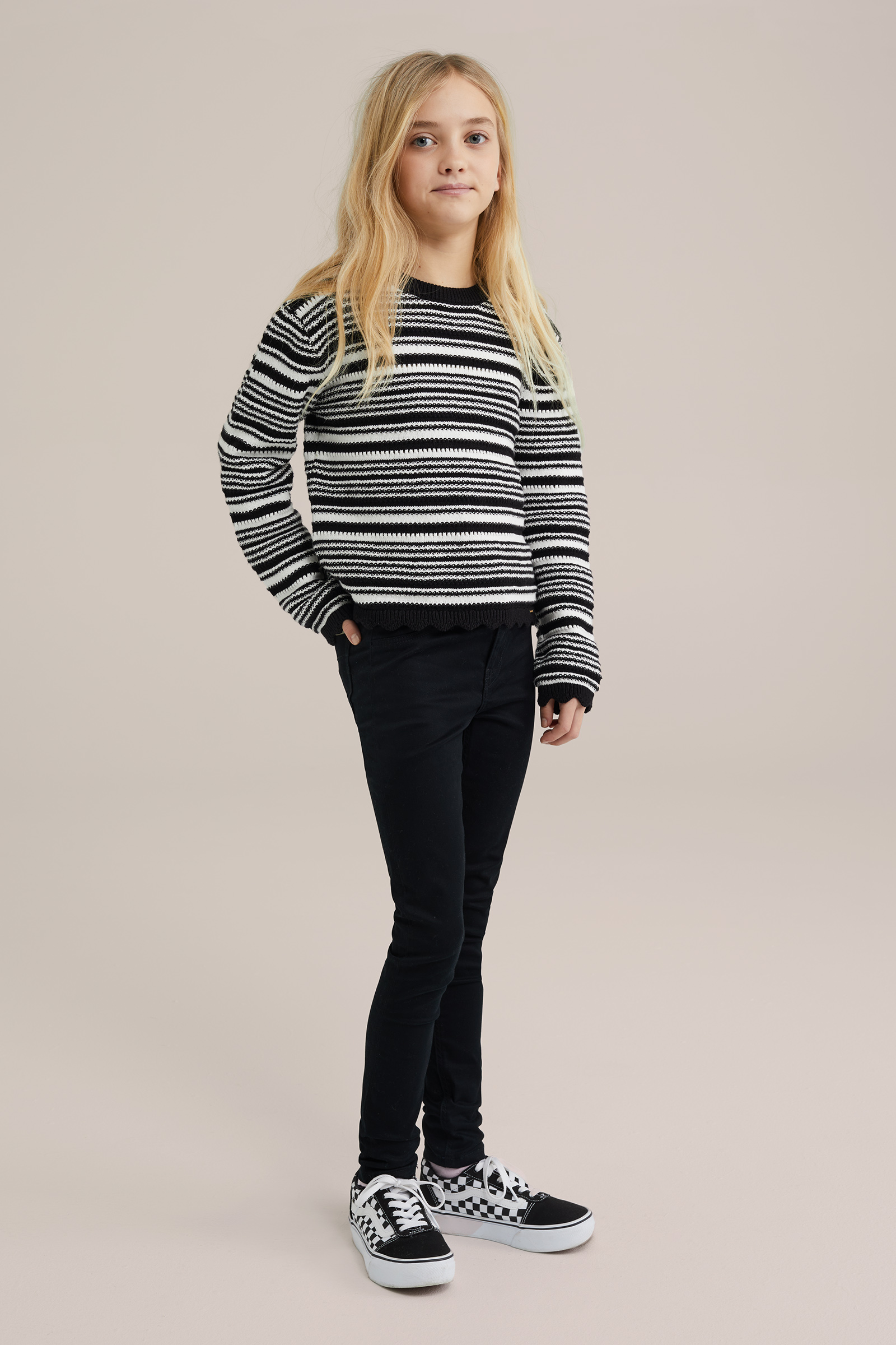 Meisjes super skinny jegging met stretch