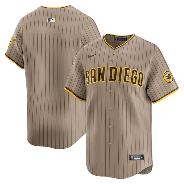 San Diego Padres Nike Alternate Limited Jersey - Khaki/White