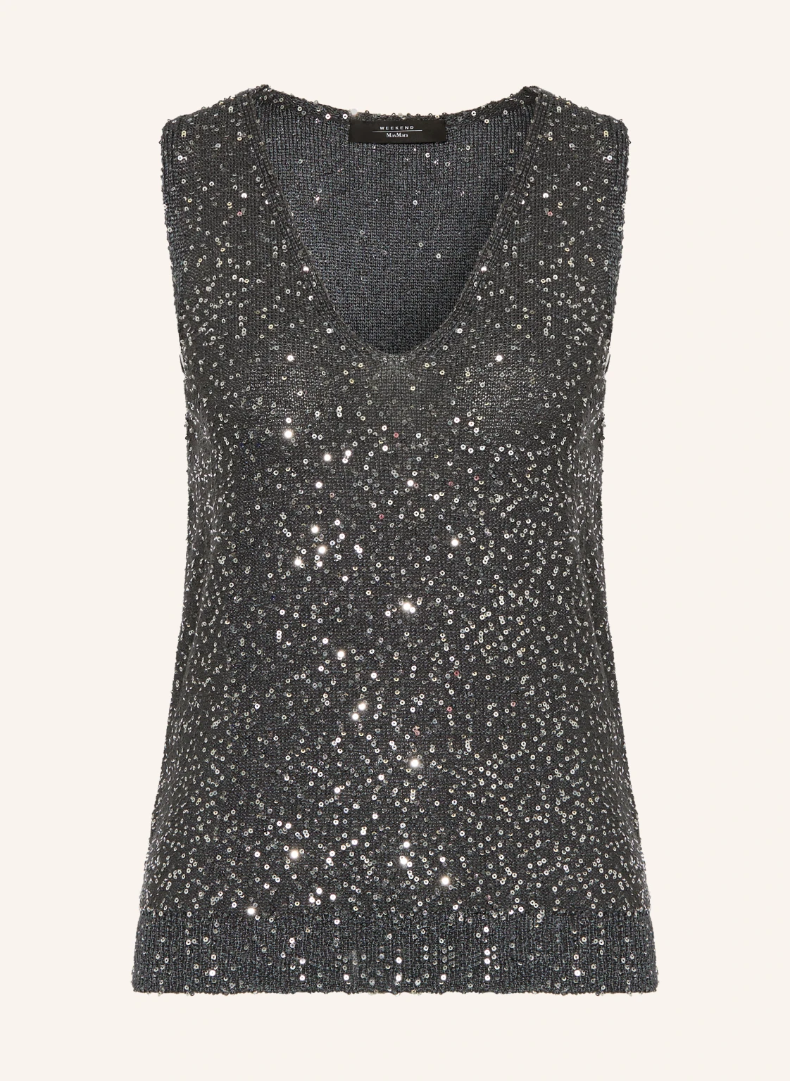 WEEKEND Max Mara Stricktop TEMPO mit Pailletten