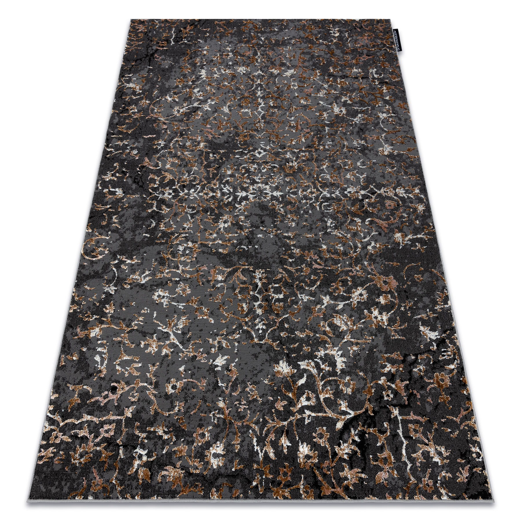 Dywan DE LUXE nowoczesny 2080 Ornament vintage przecierany - 160x220 cm