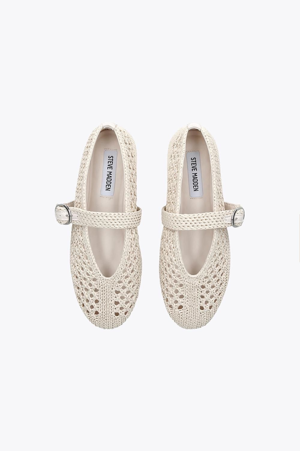 STEVE MADDEN Alara Cream' Fabric Flats