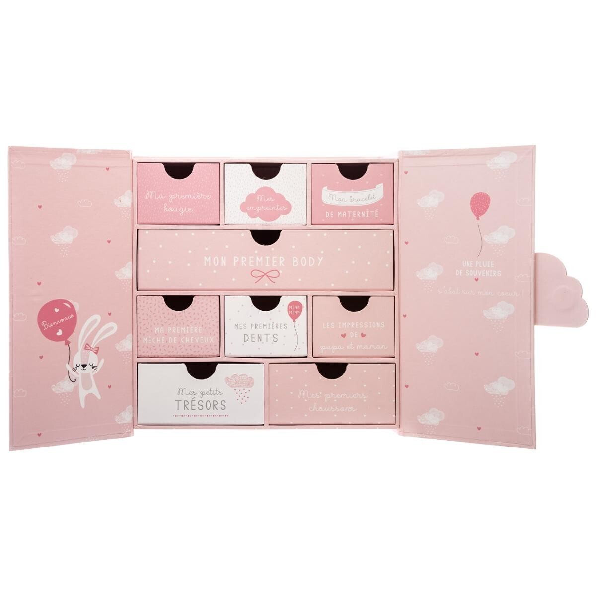 Birth gift set "Royaume des souvenirs" 22x22 cm