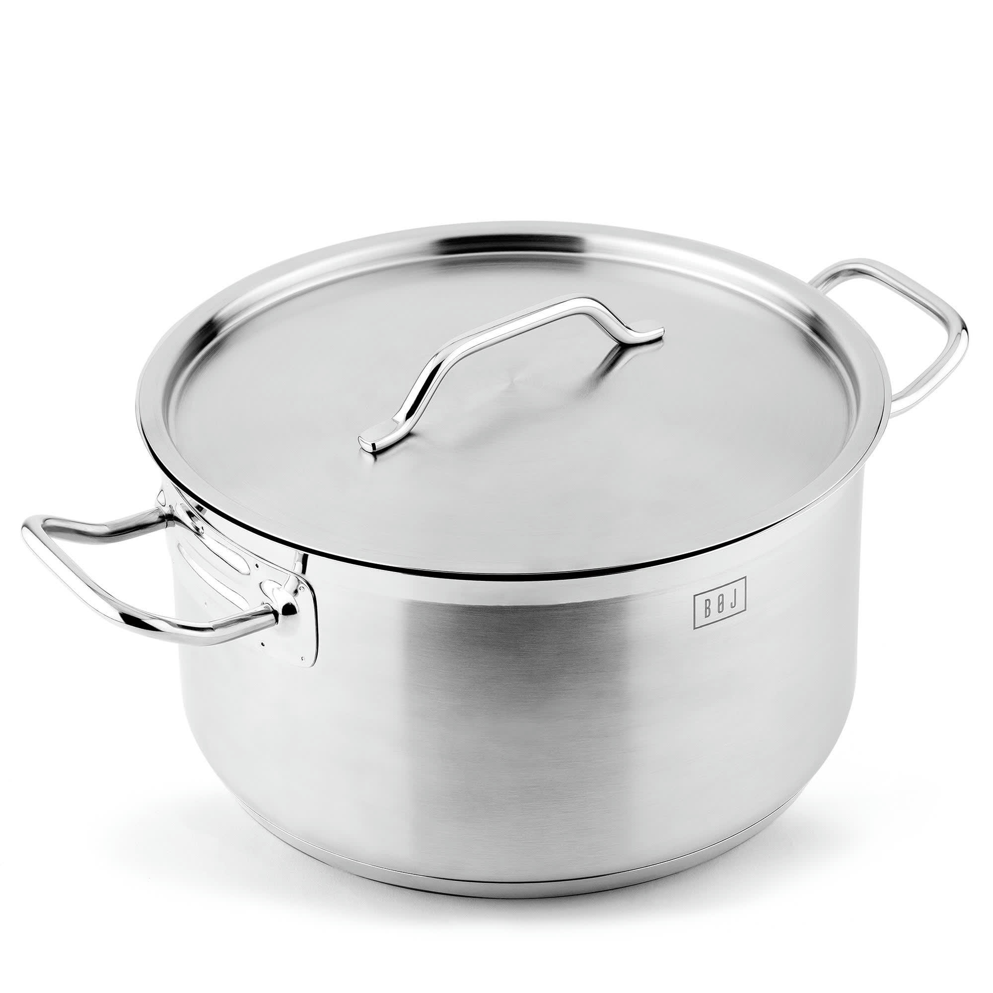 PREMIUM - Faitout avec couvercle en acier inoxydable D28cm