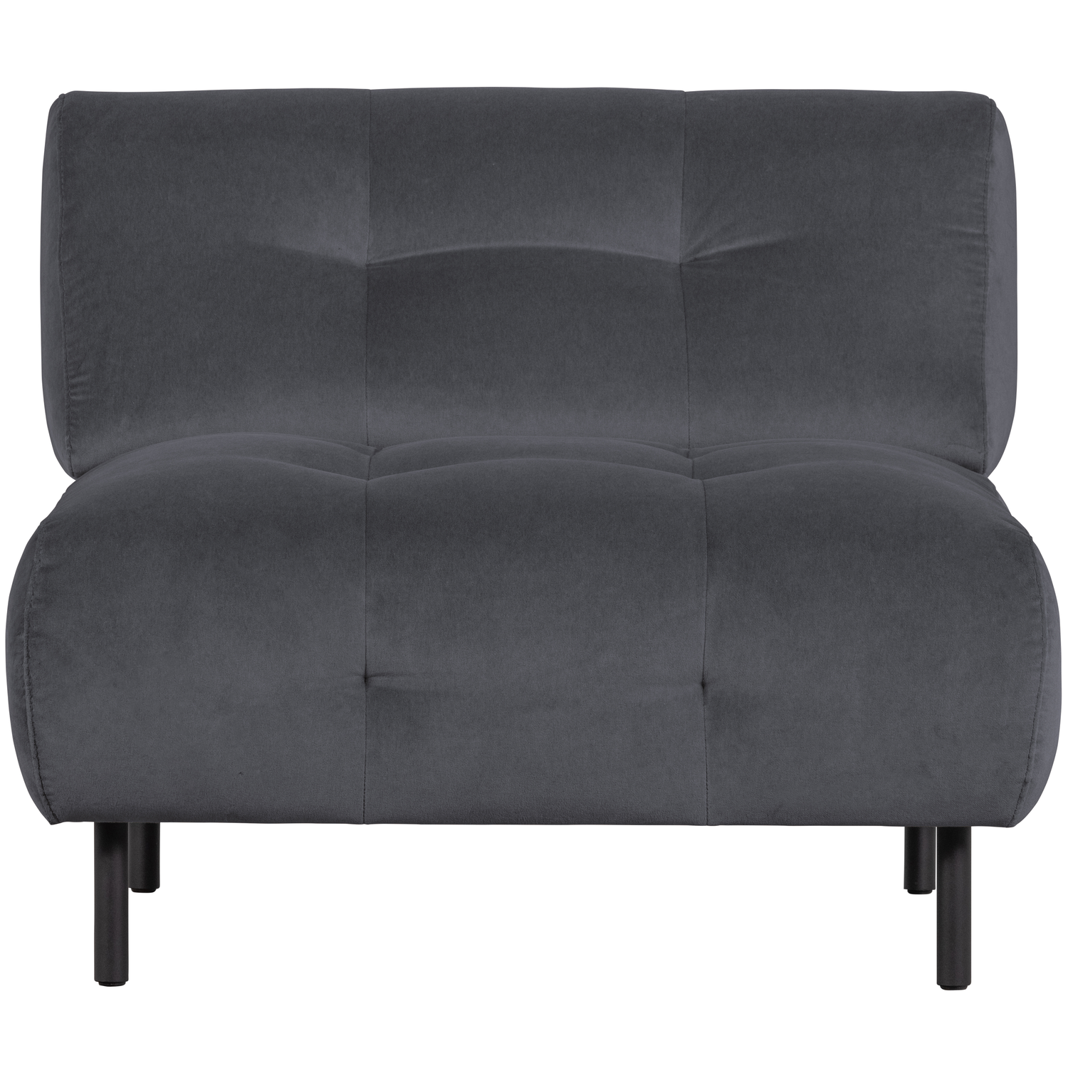 WOOOD fauteuil Lloyd - Velvet - Cloud - 75x90x90