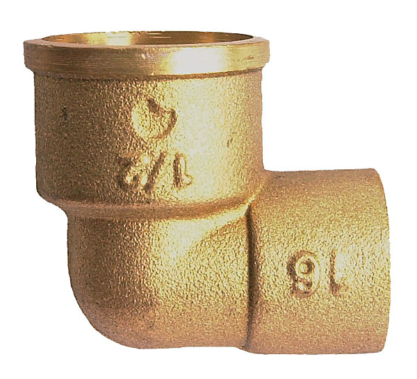Coude fer-cuivre femelle 15x21 - 14 - GARIS - D22005B