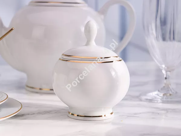 Serwis obiadowo - herbaciany na 12 osób (105 el.) Bogucice - Lolita Gold 1162