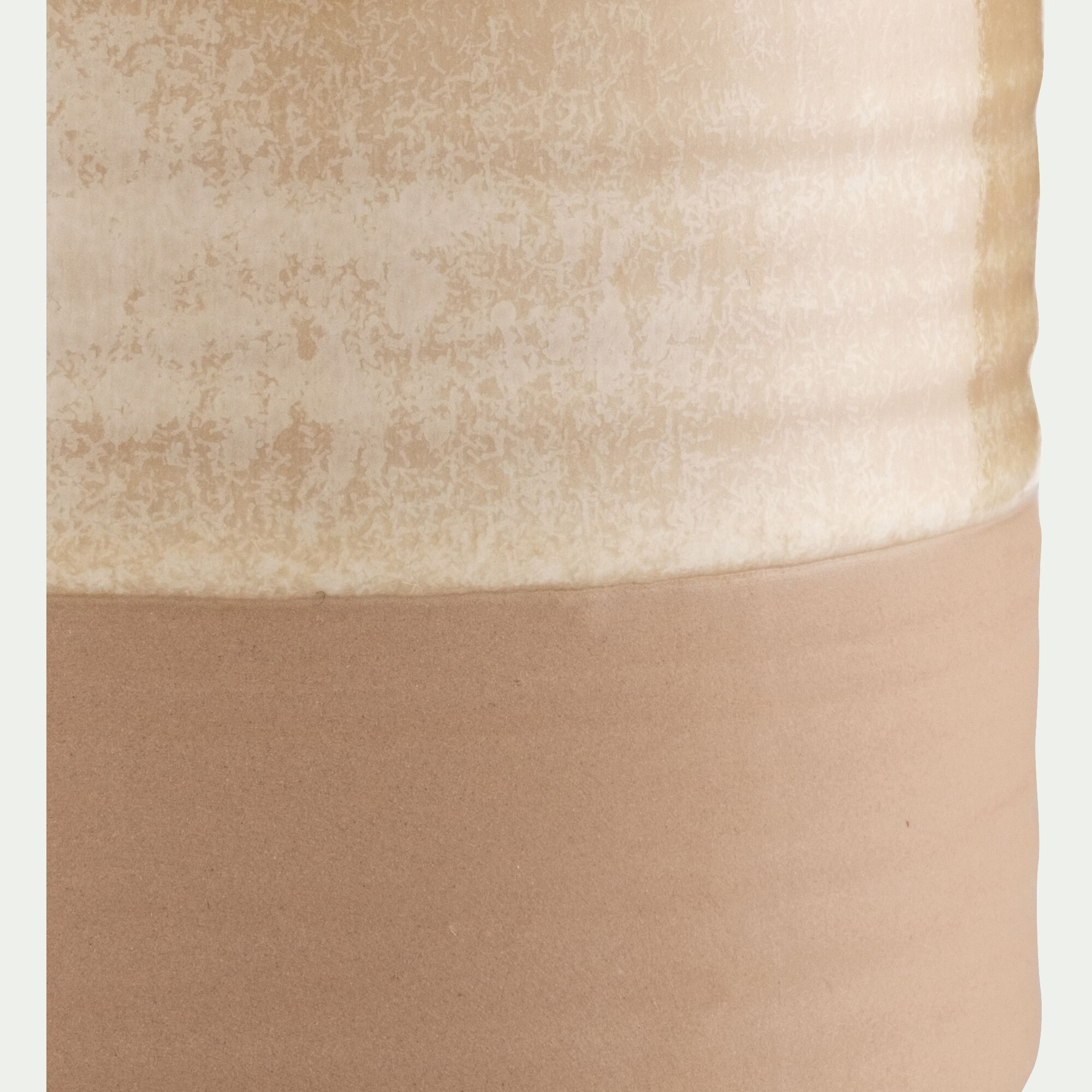 BOCARA - Bocal avec couvercle 0,75L en grès - beige